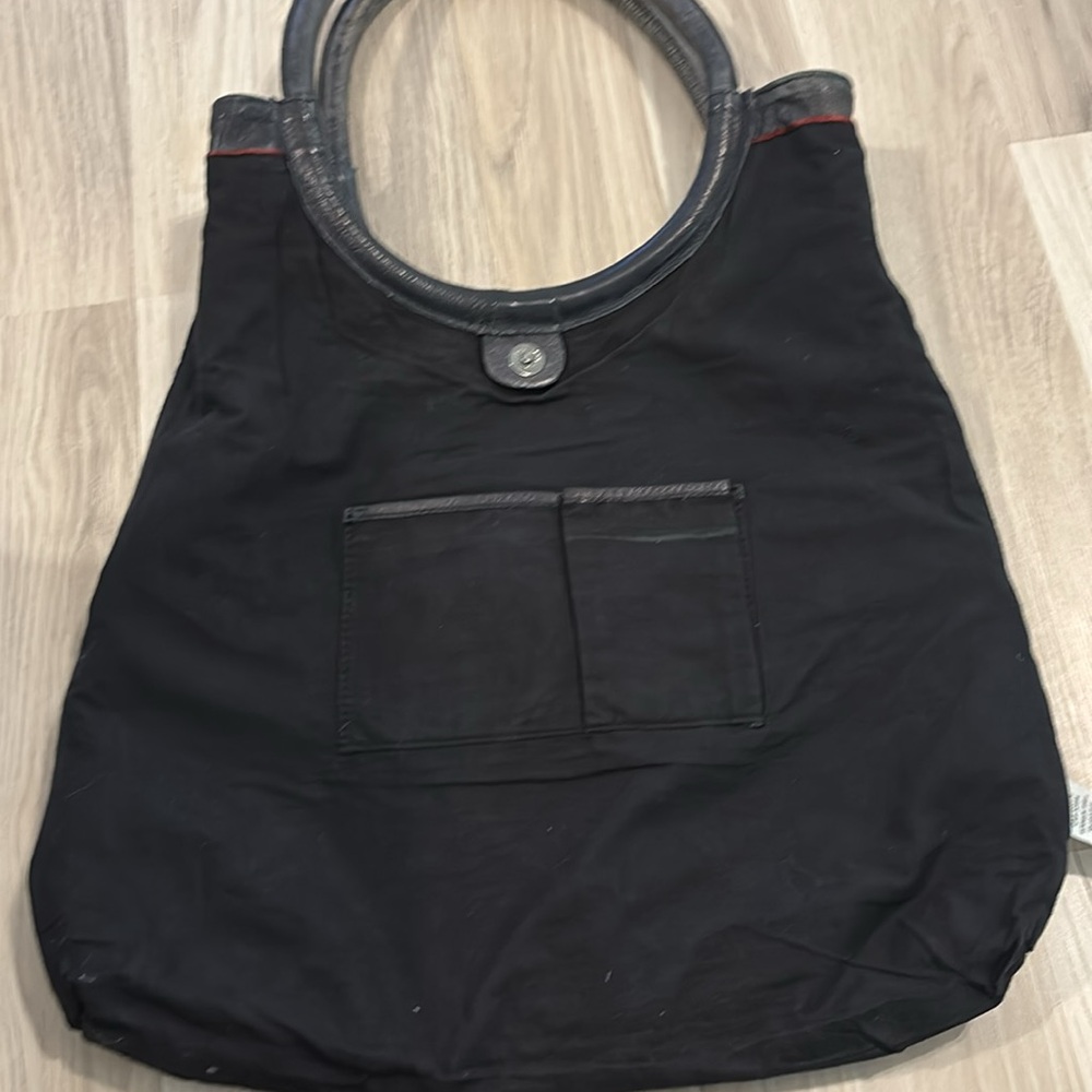 Anthropologie Illona Lattice‎ Black Leather Shoulder Bag - Picture 13 of 15